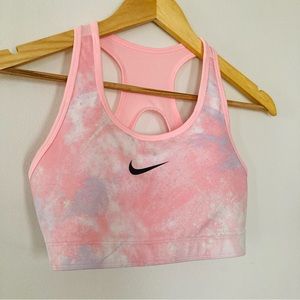Nike size medium floral pink bra top